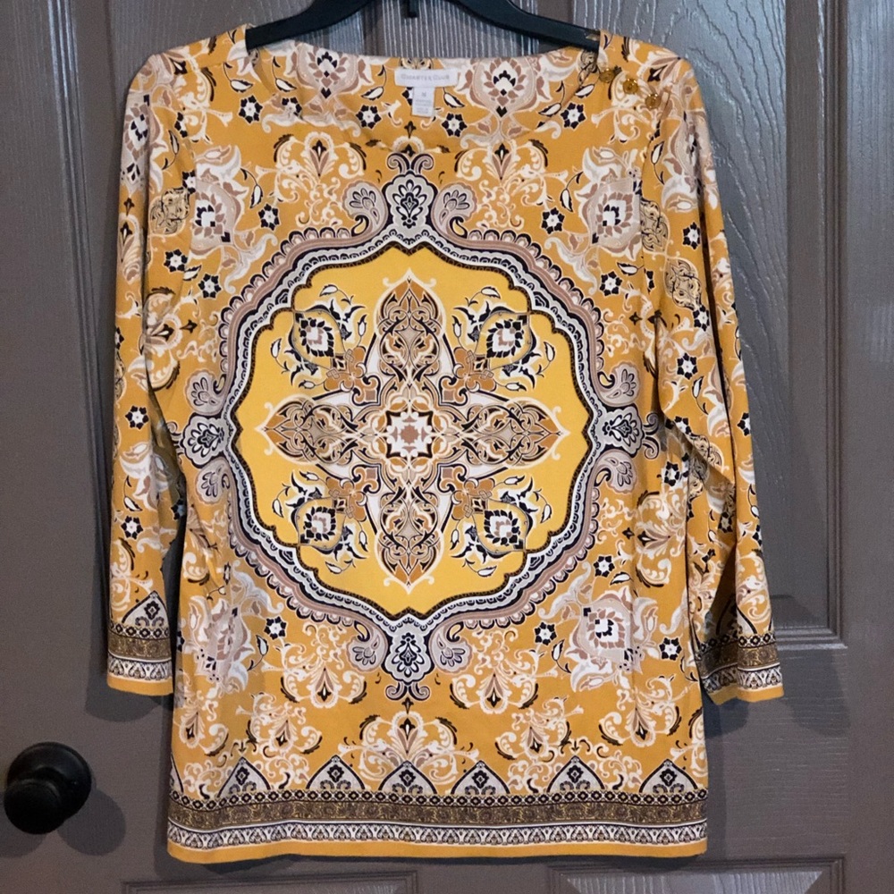 Charter Club Yellow Blouse